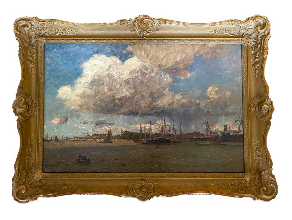 Friedrich Kallmorgen „Im Hafen von Rotterdam“ in Wetzlar